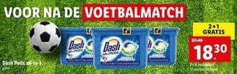 Lidl Dash pods all-in-1 aanbieding