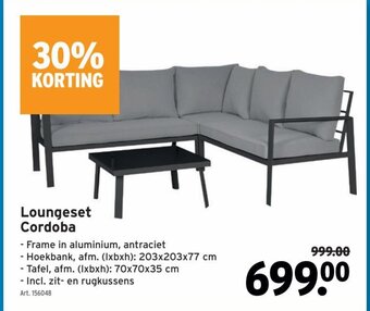 GAMMA Loungeset Cordoba aanbieding