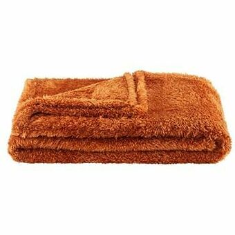 Leen Bakker Plaid Veerle - caramel - 130x160 cm - Leen Bakker aanbieding