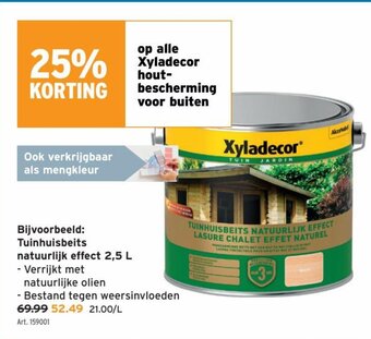GAMMA Xyladecor Tuinhuisbeits Natuurlijk Effect 2,5L aanbieding