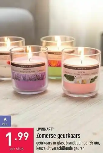 ALDI Zomerse geurkaars aanbieding