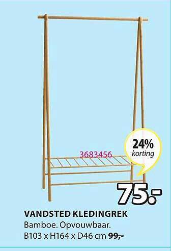 Jysk Vandsted Kledingrek aanbieding