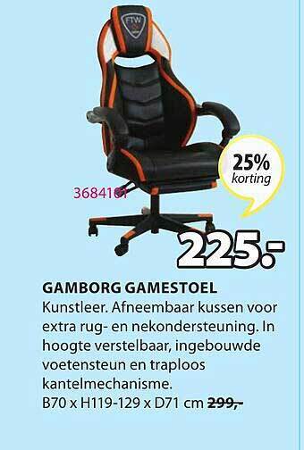 Jysk Gamborg Gamestoel aanbieding