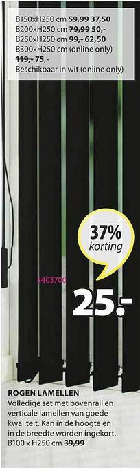 Jysk Rogen Lamellen aanbieding