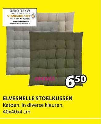 Jysk Elvesnelle Stoelkussen aanbieding