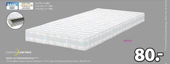 Jysk Basic S5 Springmatras aanbieding