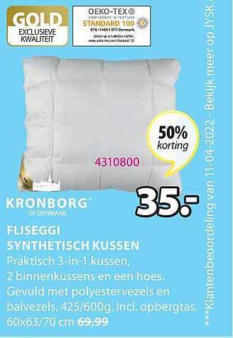 Jysk Fliseggi Synthetisch Kussen aanbieding