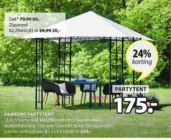 Jysk Faaborg Partytent aanbieding