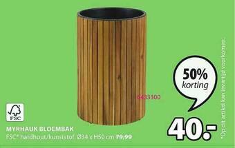 Myrhauk Bloembak