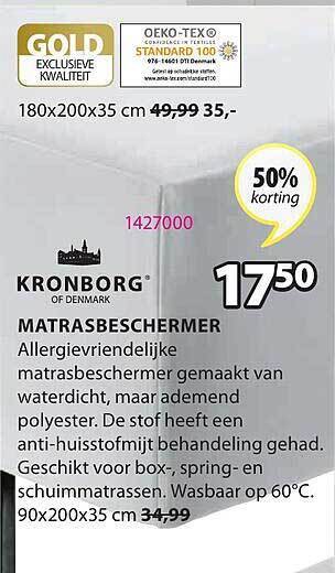 Jysk Matrasbeschermer aanbieding