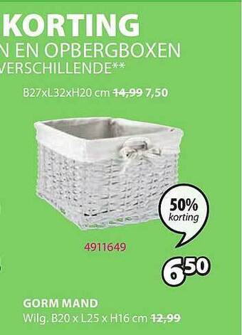 Jysk Gorm Mand aanbieding