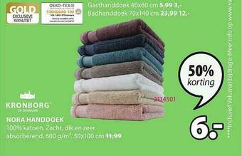 Jysk Nora Handdoek aanbieding