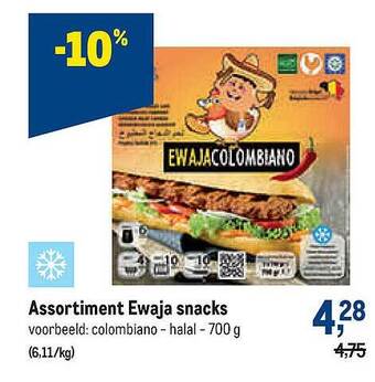Makro Assortiment Ewaja Snacks aanbieding