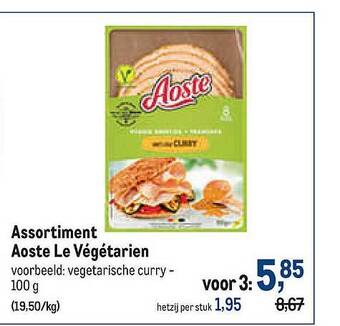 Makro Assortiment Aoste Le Végétarien aanbieding