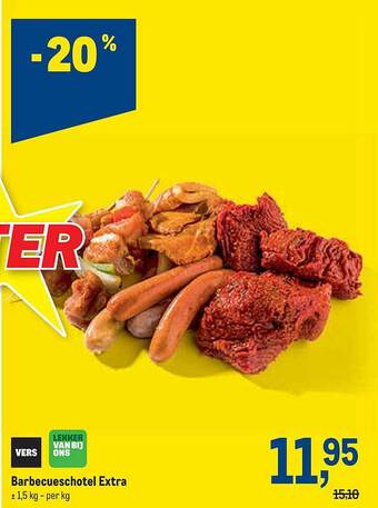 Makro Barbecueschotel Extra aanbieding