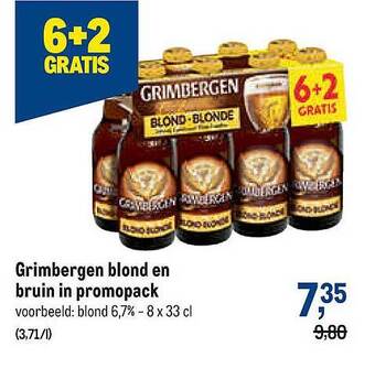 Makro Grimbergen Blond En Bruin In Promopack aanbieding