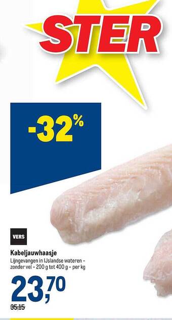 Makro Kabeljauwhaasje aanbieding
