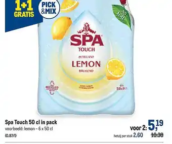 Makro Spa Touch 50 Cl In Pack aanbieding