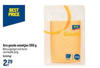 Makro Aro Gouda Sneetjes 350 G aanbieding