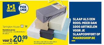 Makro Hoeslakens Jersey aanbieding