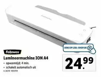 Fellowes lamineermachine ion a4