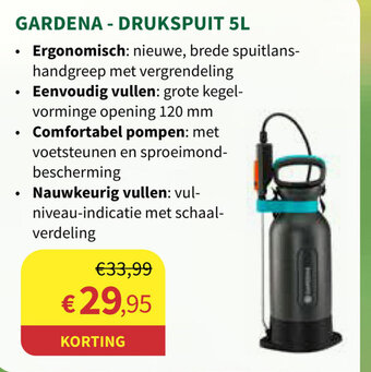 Gardena - Drukspuit 5L