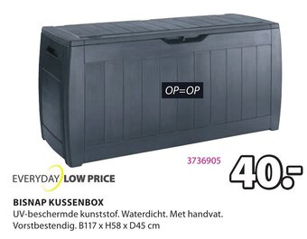 Jysk Bisnap Kussenbox aanbieding