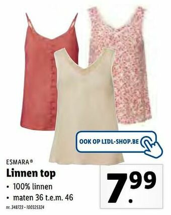 Lidl Linnen top aanbieding