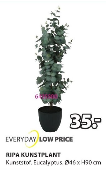 Jysk Ripa Kunstplant aanbieding
