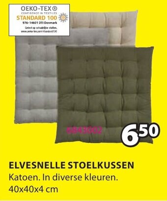 Jysk Elvesnelle Stoelkussen aanbieding