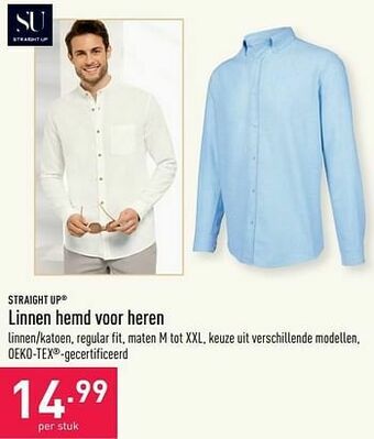 ALDI Linnen hemd voor heren aanbieding