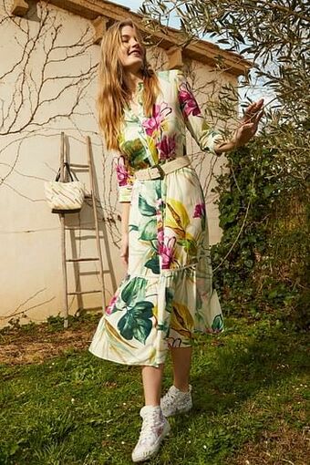 Desigual Midi overhemdjurk - GREEN - M aanbieding