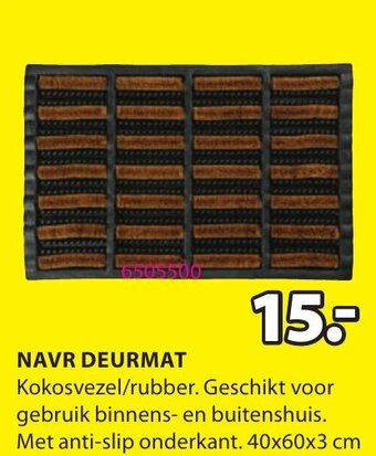 Jysk Navr Deurmat aanbieding