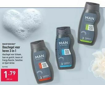 ALDI Douchegel voor heren 3-in-1 aanbieding