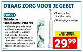 Lidl Elektrische tandenborstel pro 750 aanbieding