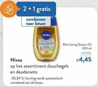 Nivea rich caring shower oil