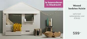 Baby & Tiener Woood bedstee huisie aanbieding