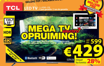 ElectroStock TCL Led TV aanbieding