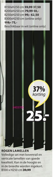 Jysk Rogen Lamellen aanbieding