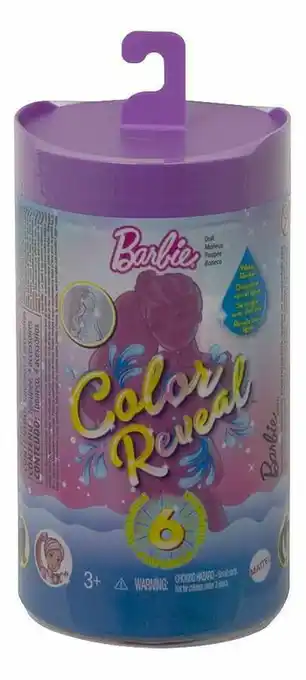 Dreamland Barbie mannequinpop Color Reveal Chelsea - Glitter Series aanbieding