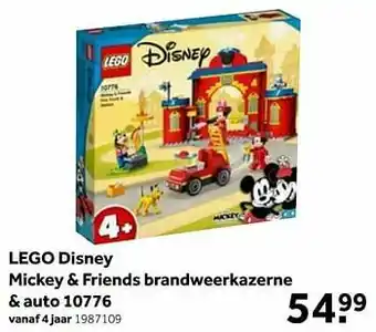 Lego disney mickey + friends brandweerkazerne + auto 10776