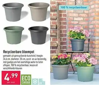 ALDI Recycleerbare bloempot aanbieding