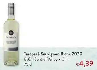 OKay Tarapacá sauvignon blanc 2020 d.o. central valley - chili aanbieding