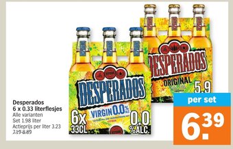 Albert Heijn Desperados 6 x 0.33 literflesjes aanbieding