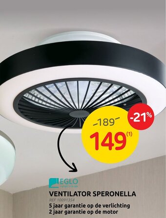 Brico Eglo Ventilator Speronella aanbieding