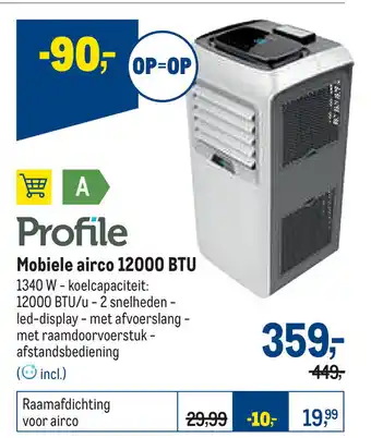 Makro Profile mobiele airco 12000 BTU aanbieding