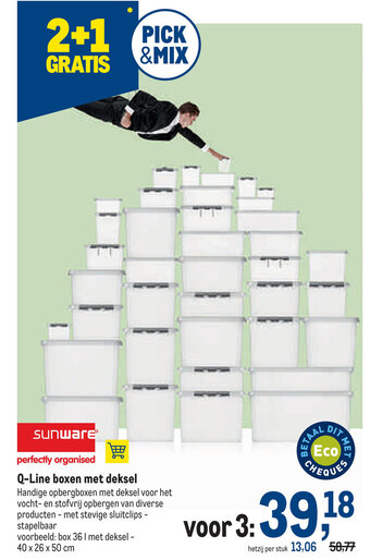 Sunware q-line boxen met deksel
