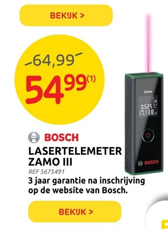 Brico Bosch Lasertelemeter Zamo III aanbieding