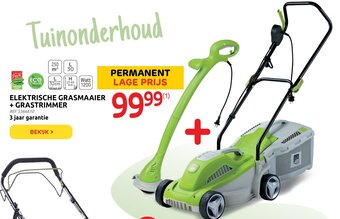 Brico Elektrische Grasmaaier + Grastrimmer aanbieding