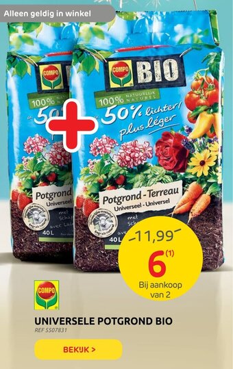 Brico Universele Potgrond Bio aanbieding